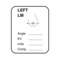Nevs Mammography Labels - Left LM 1-1/4" x 1" XM-7 - alternate 1